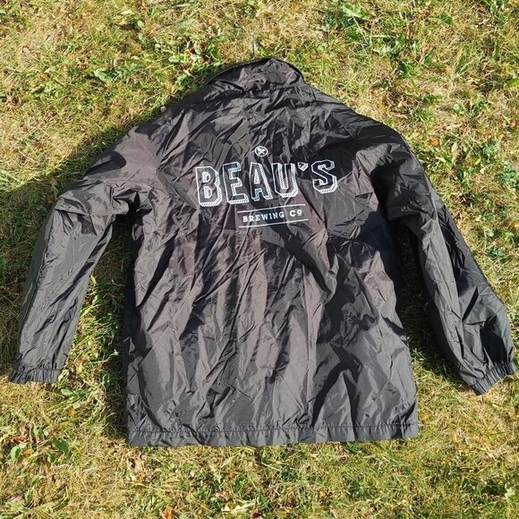 RARE BEAU'S BREWERY JACKET Men's Size Medium Snap Button Vankleek Hill Tractor - Picture 2 of 10